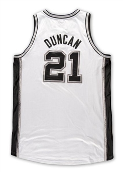 2011 Tim Duncan San Antonio Spurs Game Worn Home Playoff Jersey (NBA/Meigray)